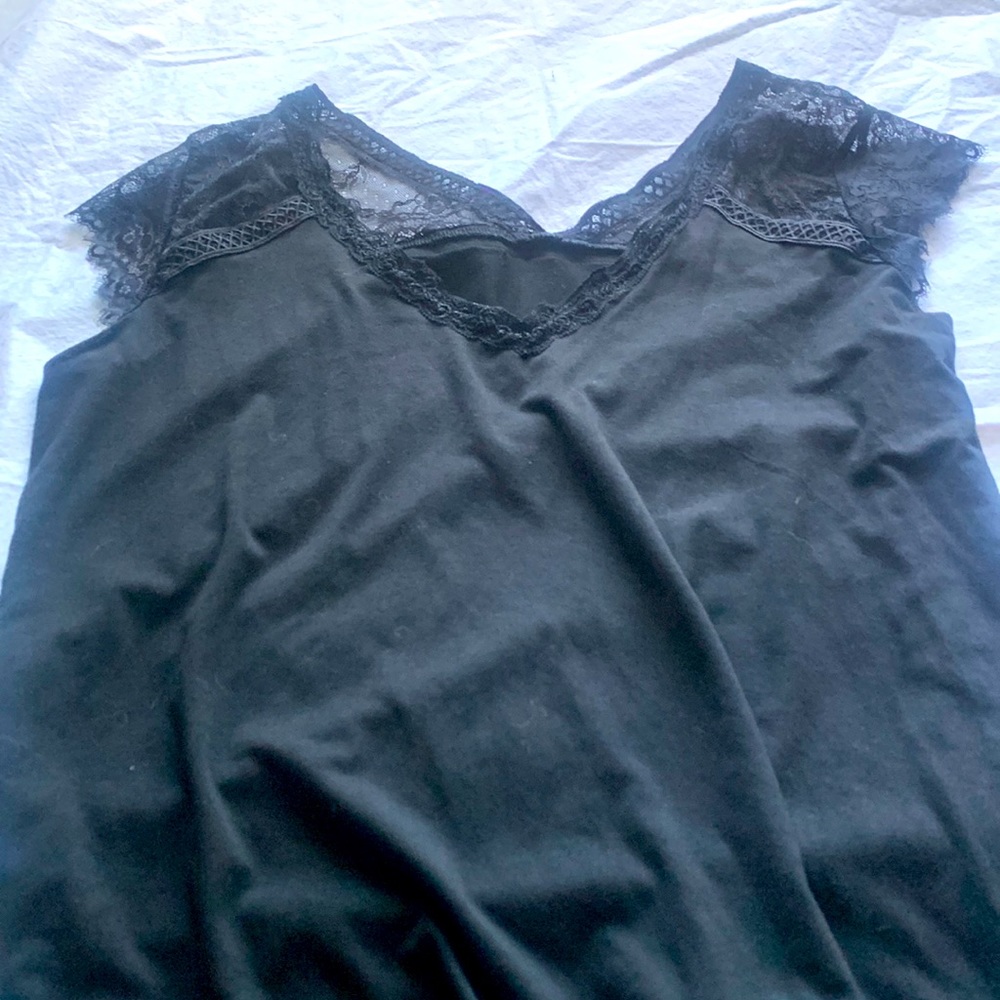 Sexy Black Lace T-shirt